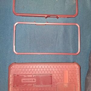 Red Dexnor Phone Case with Screen Protector